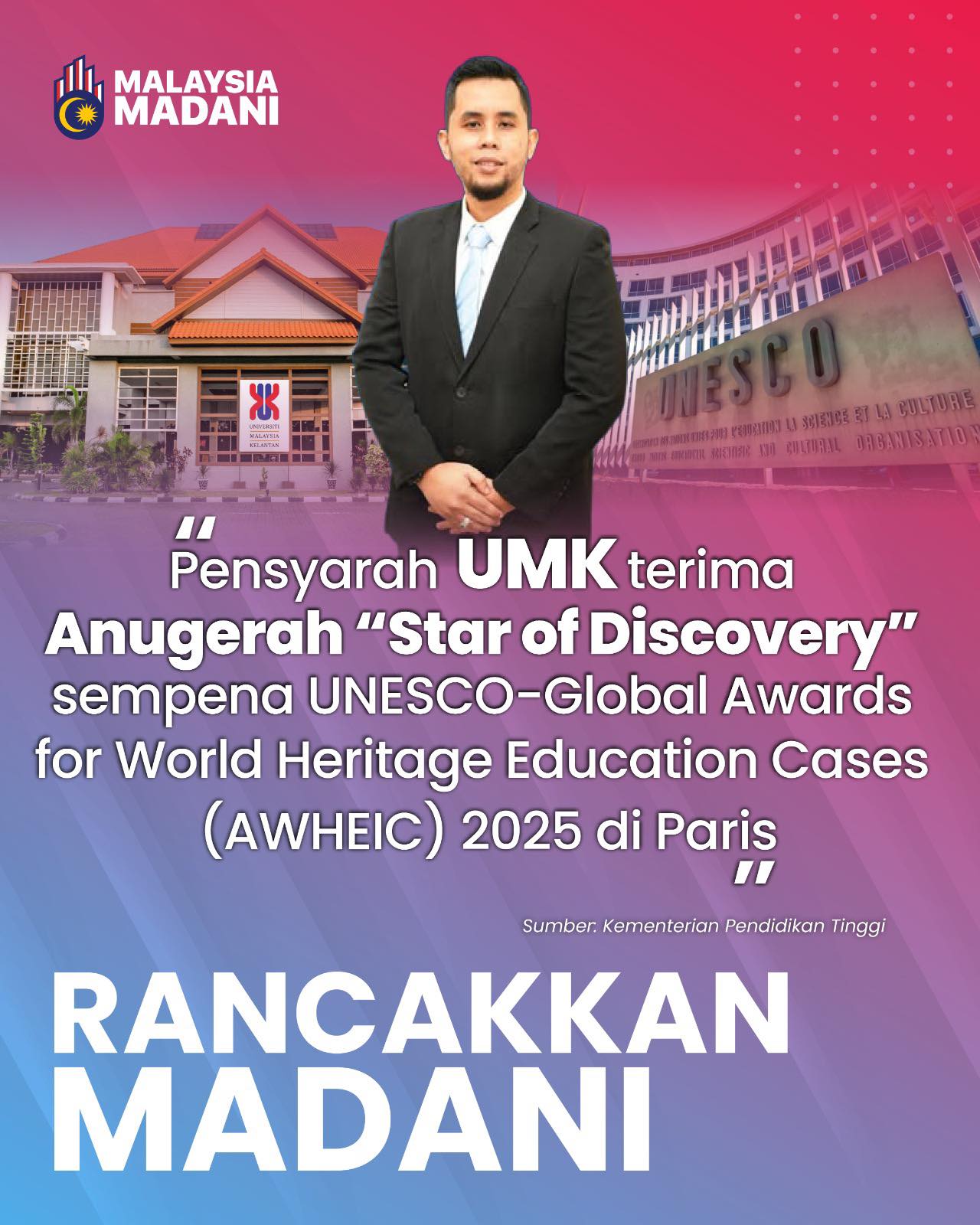 17 Oktober 2025: UMK CIPTA SEJARAH DI PARIS, LAMBANG KEUNGGULAN AKADEMIA MALAYSIA